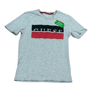 Guess Shirt Womens Medium Gray Los Angeles Logo Colorblock Graphic Tee New Tags
